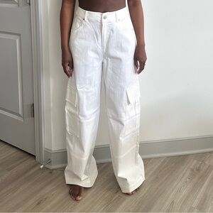 White Cargo Pants